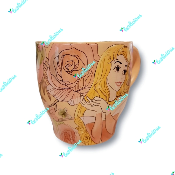 DISNEY PARKS SLEEPING BEAUTY SWEET AS A ROSE PORTRAIT CERAMIC MUG - Picture 4 of 7